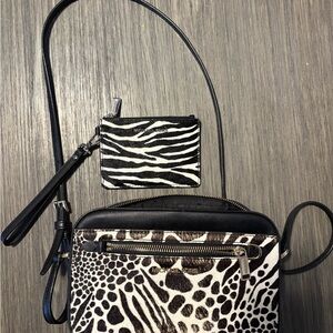 Michael Kors Zebra and Leopard Print Crossbody Bag